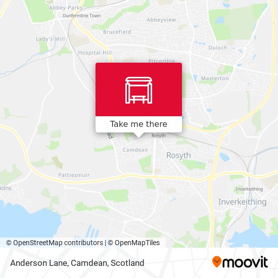 Anderson Lane, Camdean map