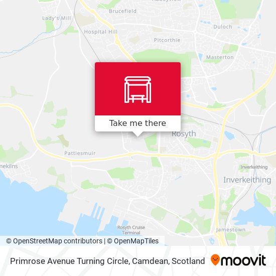Primrose Avenue Turning Circle, Camdean map
