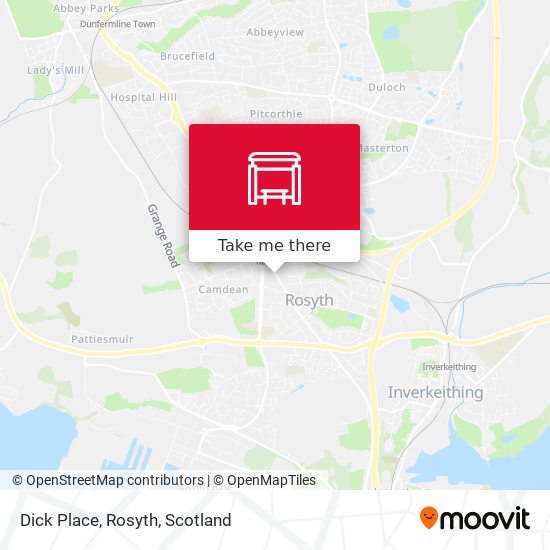 Dick Place, Rosyth map