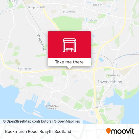 Backmarch Road, Rosyth map