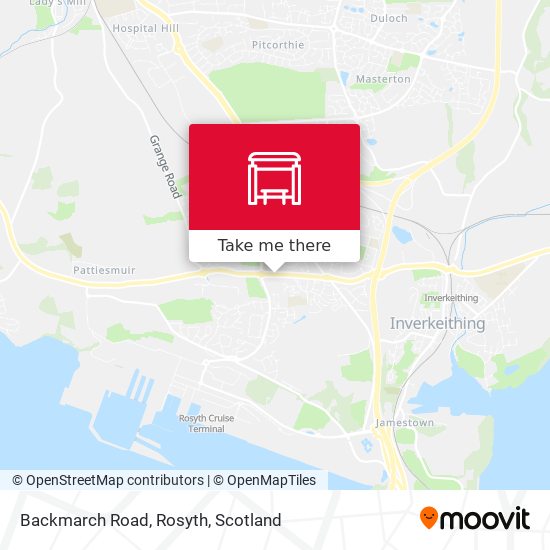 Backmarch Road, Rosyth map