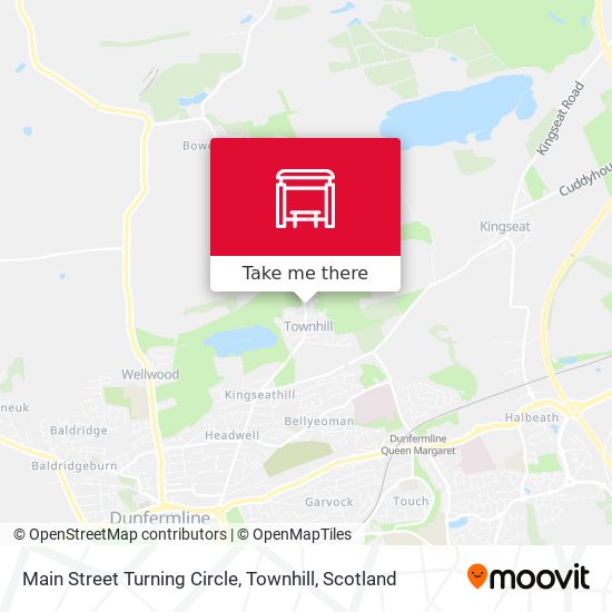 Main Street Turning Circle, Townhill map