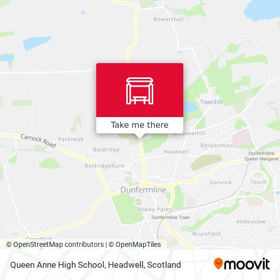 Queen Anne High School, Headwell map