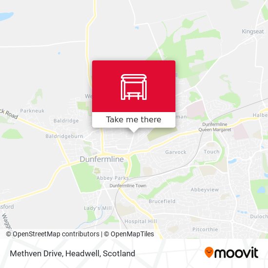 Methven Drive, Headwell map