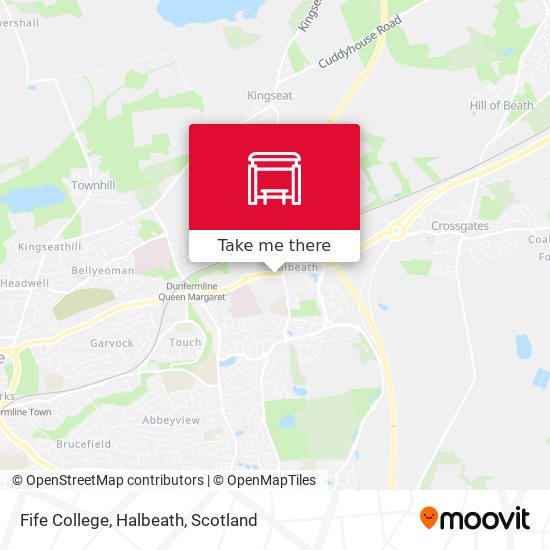 Fife College, Halbeath map