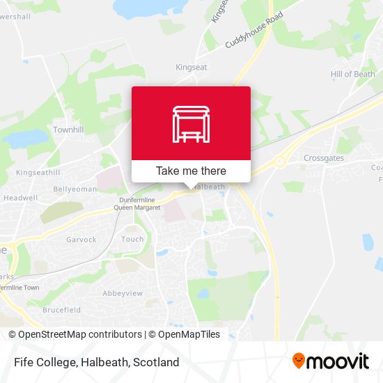 Fife College, Halbeath map
