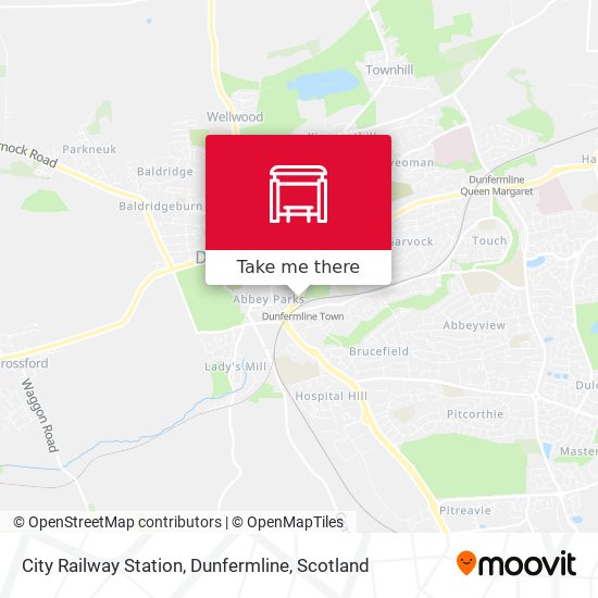 City Railway Station, Dunfermline map