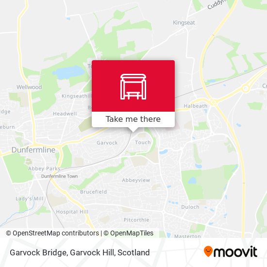 Garvock Bridge, Garvock Hill map