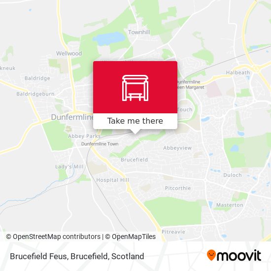 Brucefield Feus, Brucefield map