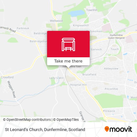 St Leonard's Church, Dunfermline map