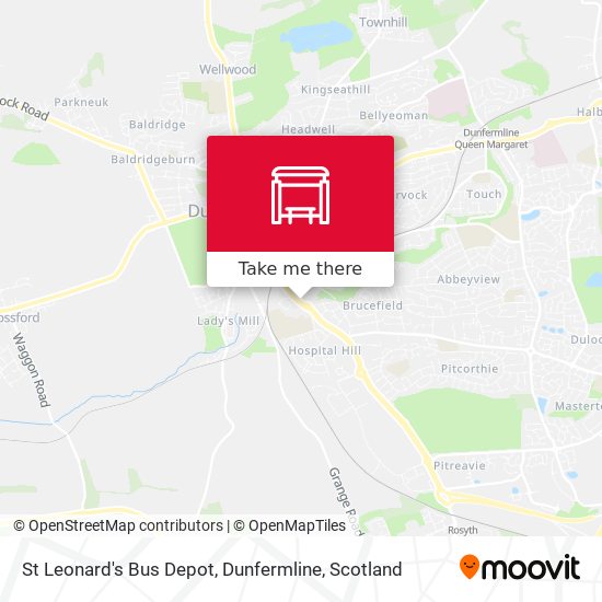 St Leonard's Bus Depot, Dunfermline map