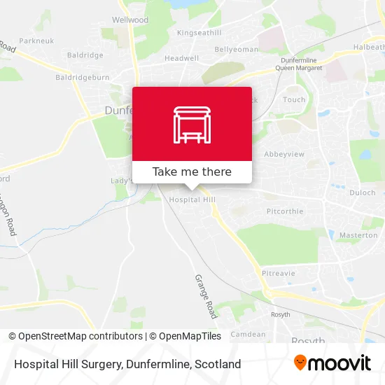 Hospital Hill Surgery, Dunfermline map