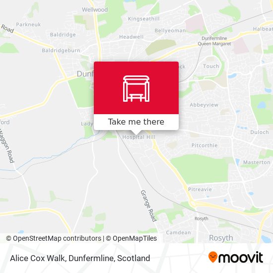 Alice Cox Walk, Dunfermline map
