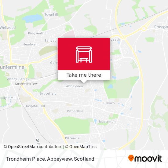 Trondheim Place, Abbeyview map