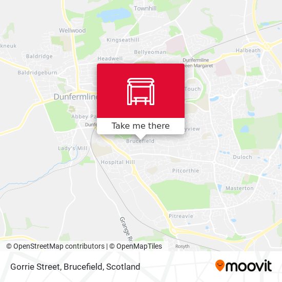 Gorrie Street, Brucefield map