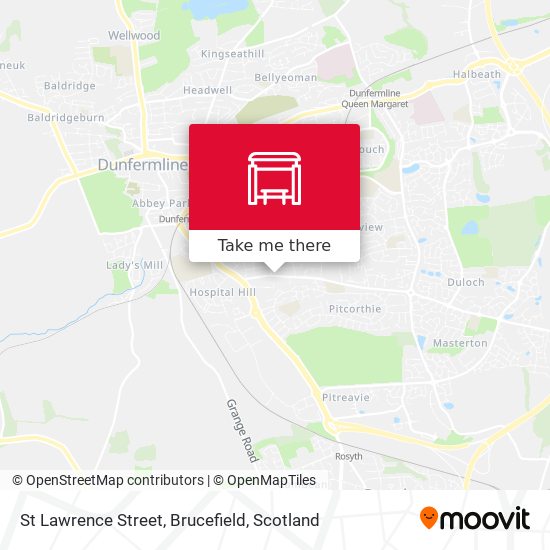 St Lawrence Street, Brucefield map