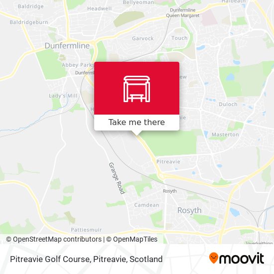 Pitreavie Golf Course, Pitreavie map