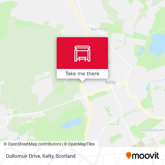 Dullomuir Drive, Kelty map