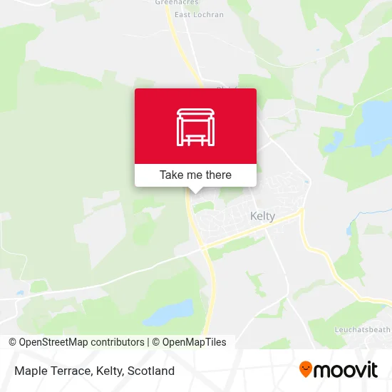 Maple Terrace, Kelty map