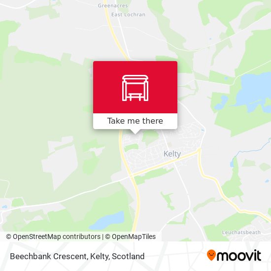 Beechbank Crescent, Kelty map