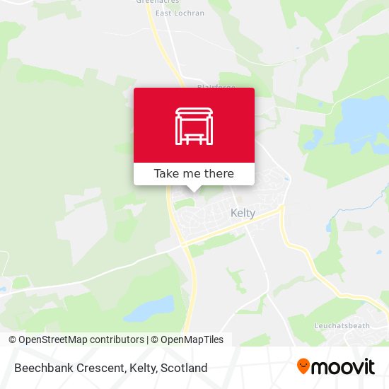 Beechbank Crescent, Kelty map