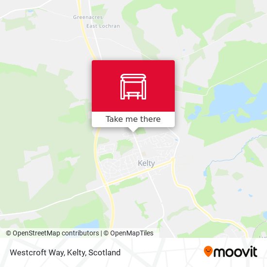 Westcroft Way, Kelty map
