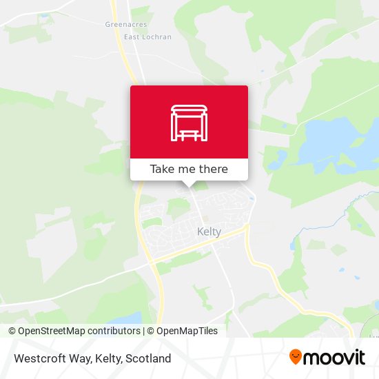 Westcroft Way, Kelty map