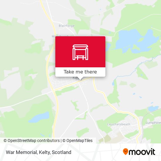 War Memorial, Kelty map