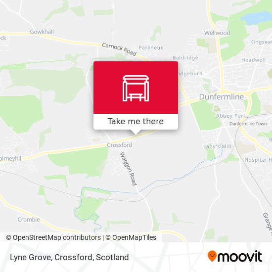 Lyne Grove, Crossford map