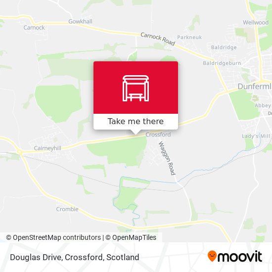 Douglas Drive, Crossford map