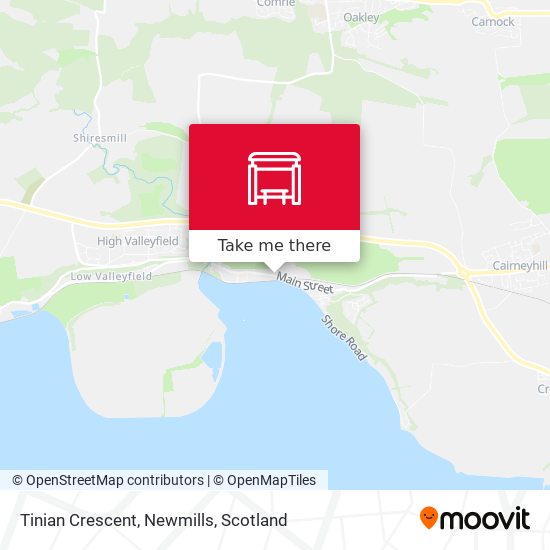 Tinian Crescent, Newmills map