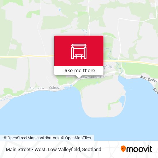 Main Street - West, Low Valleyfield map