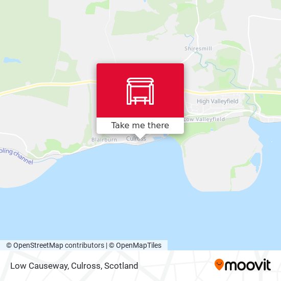 Low Causeway, Culross map