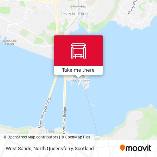 West Sands, North Queensferry map