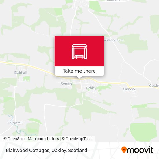 Blairwood Cottages, Oakley map