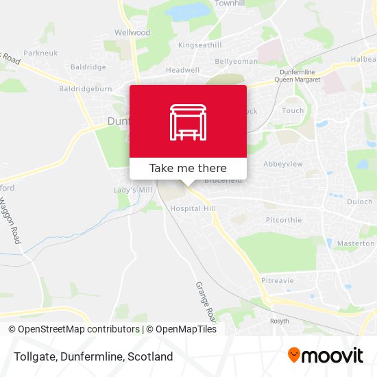 Tollgate, Dunfermline map