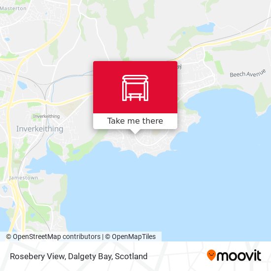 Rosebery View, Dalgety Bay map