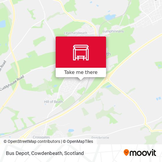 Bus Depot, Cowdenbeath map