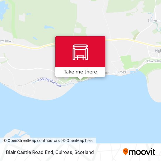 Blair Castle Road End, Culross map