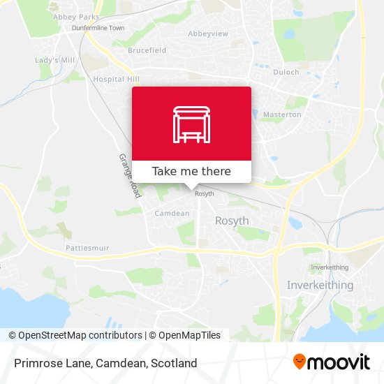 Primrose Lane, Camdean map