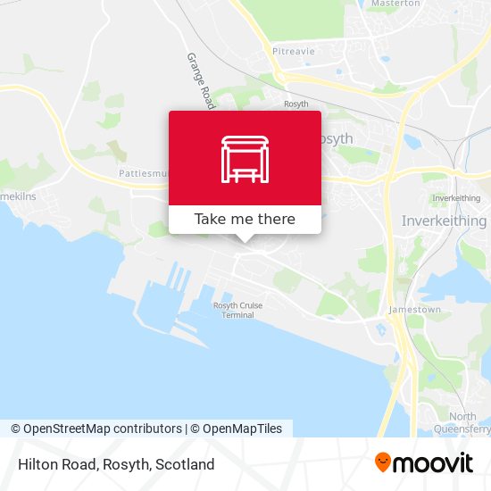 Hilton Road, Rosyth map