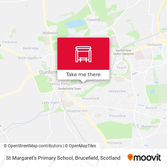 St Margaret's Primary School, Brucefield map