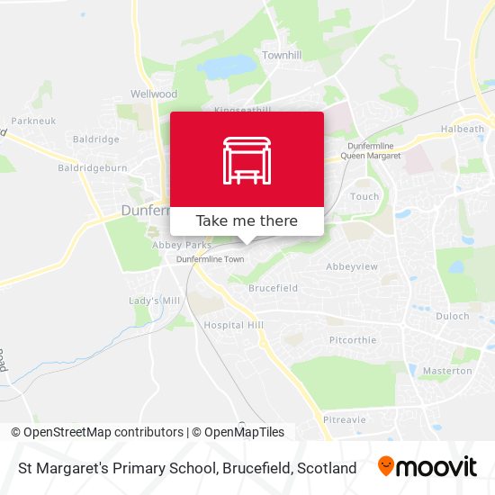 St Margaret's Primary School, Brucefield map