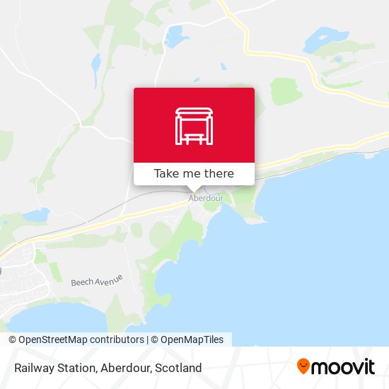 Railway Station, Aberdour map