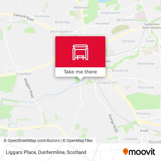 Liggars Place, Dunfermline map