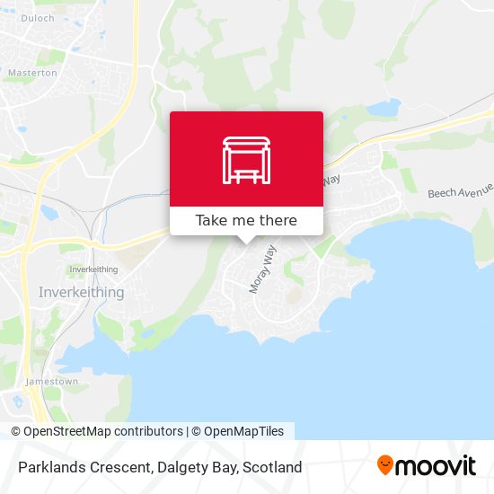 Parklands Crescent, Dalgety Bay map