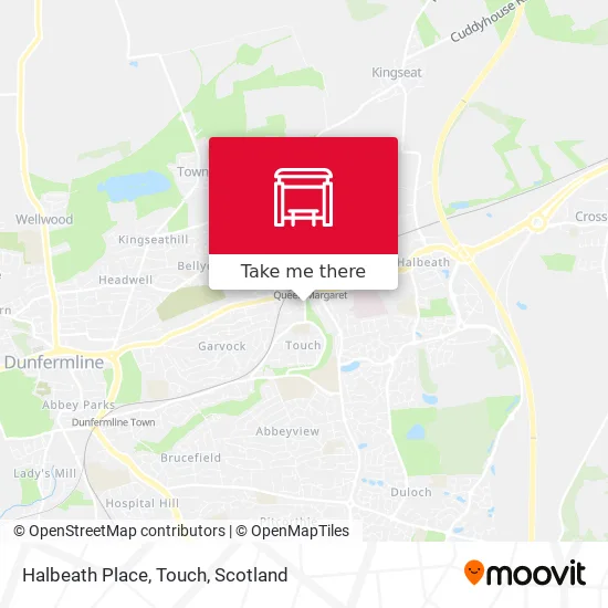 Halbeath Place, Touch map