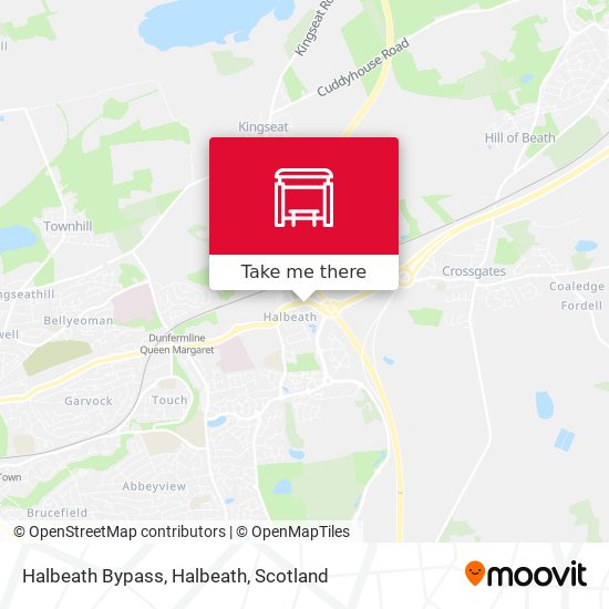 Halbeath Bypass, Halbeath map