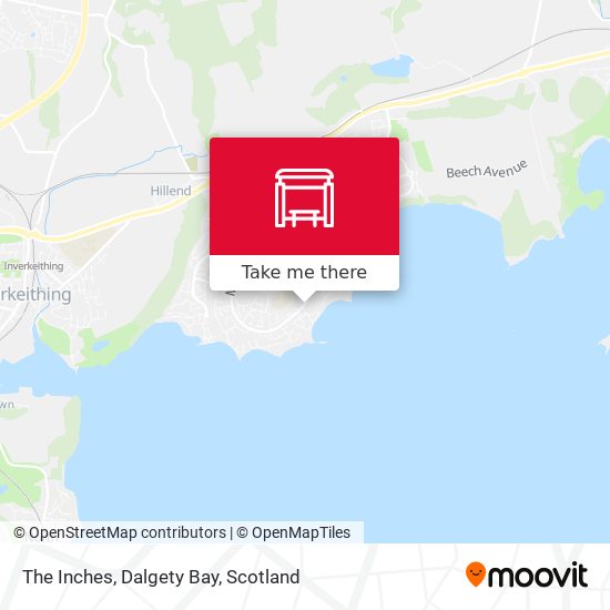 The Inches, Dalgety Bay map