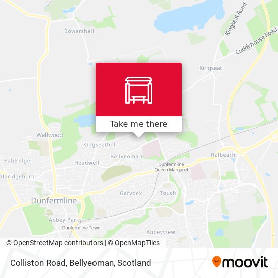 Colliston Road, Bellyeoman map